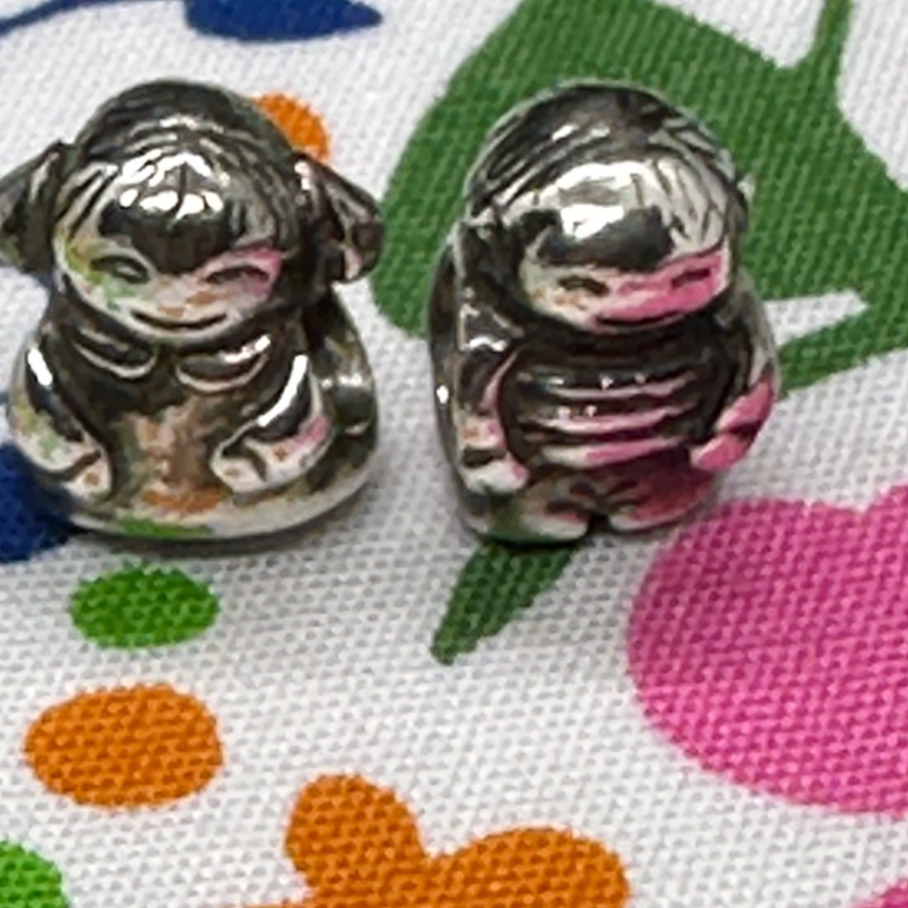 Authentic RETIRED Pandora Girl/Boy Sterling Silver Charm Set